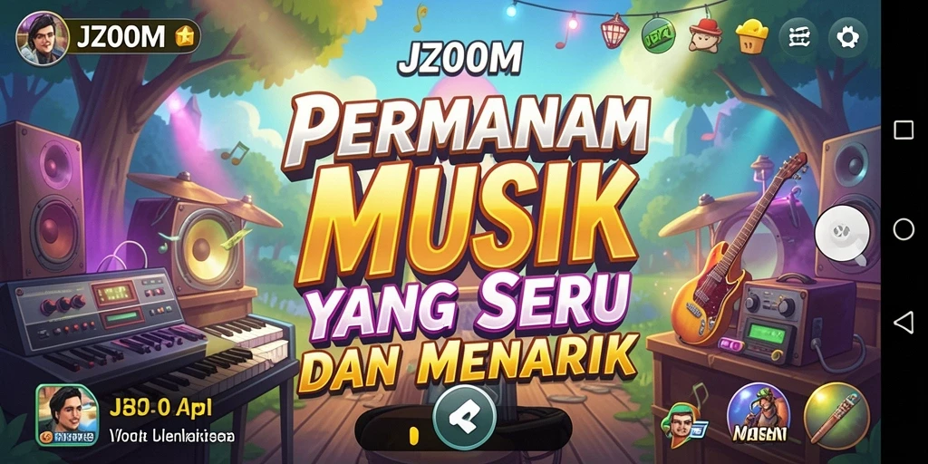 Screenshot gameplay menarik dari J200M dengan efek visual yang menawan.