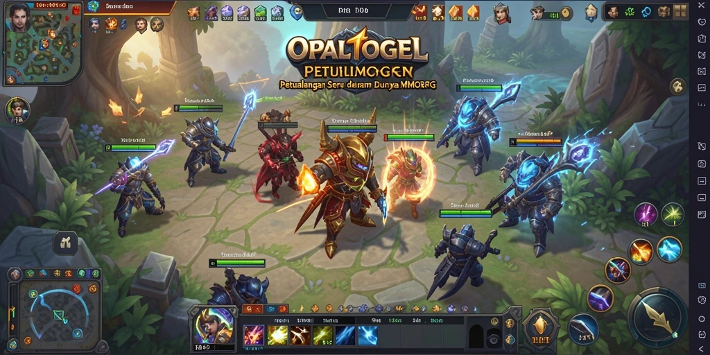 Tampilan gameplay OPALTOGEL yang menampilkan petualangan MMORPG yang seru.